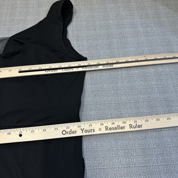 Grace Karin Dress XL Black Sleeveless V Neck Ruched Midi‎ Evening Party NEW - Picture 10 of 13